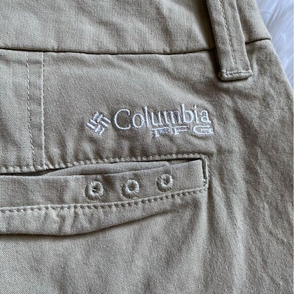 Columbia PFG Shorts Tan Womens Size 4 - Picture 3 of 7